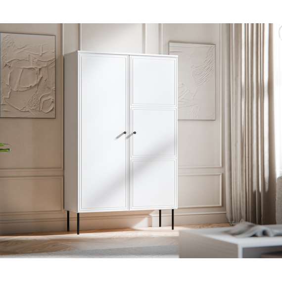 Skap PALAZZO NEW 100x166cm - hvit matt - 2 dører