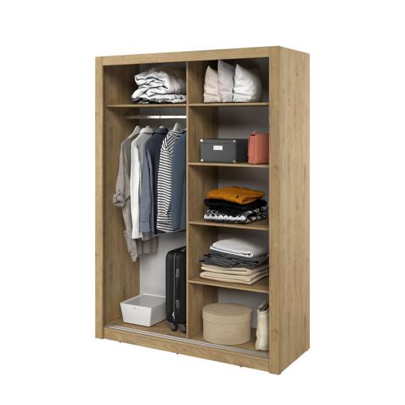 Garderobeskap Arti 150x215 cm - eik shetland