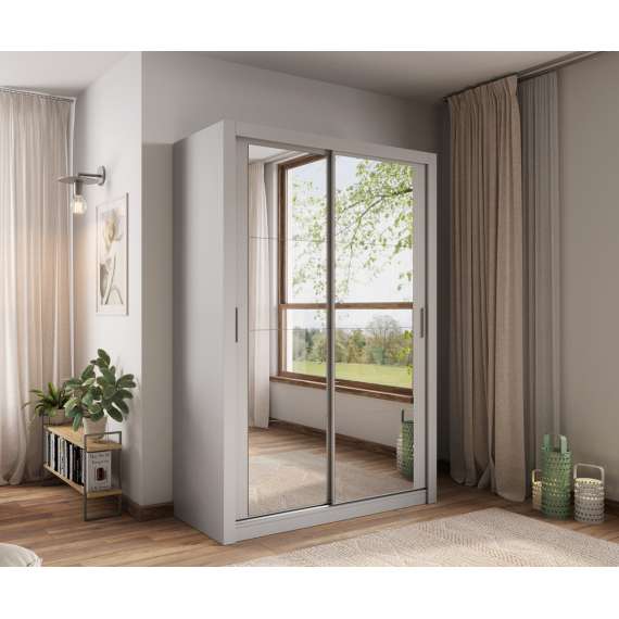 Garderobeskap Arti 150x215 cm - grå matt