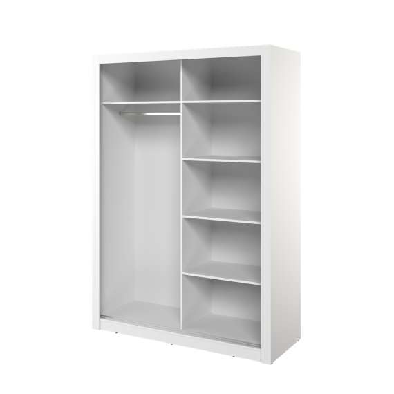 Garderobeskap Arti 150x215 cm - hvit matt