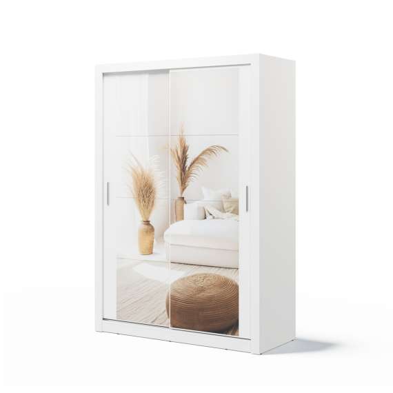 Garderobeskap Arti 150x215 cm - hvit matt