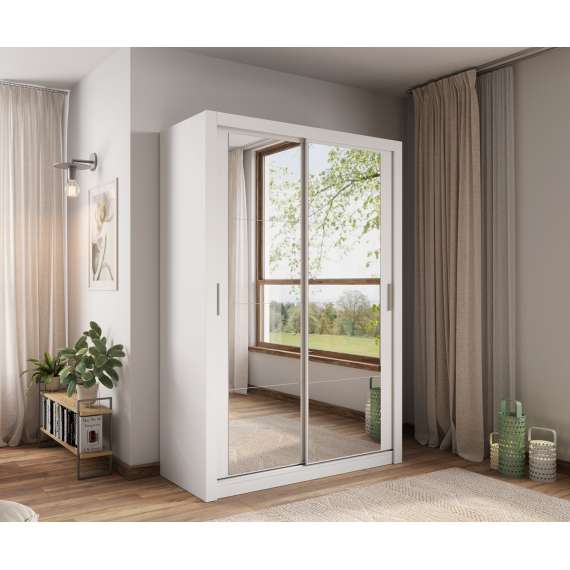 Garderobeskap Arti 150x215 cm - hvit matt