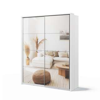 Garderobeskap Arti 180x218 cm - hvit matt