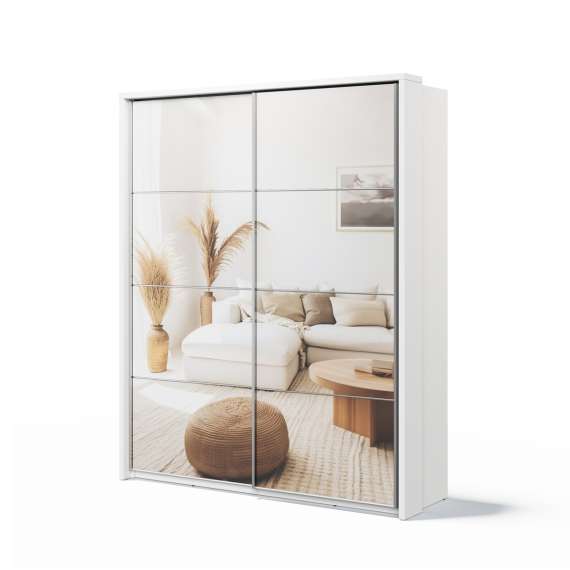 Garderobeskap Arti 180x218 cm - hvit matt