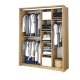Garderobeskap Arti 180x218 cm - eik - med speil