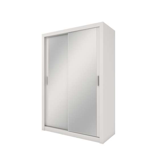 Garderobeskap Idea 150x215 cm - hvit - speil