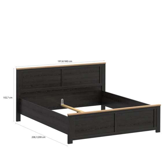 Seng Chisbury 180x200 cm - eik cabezone - eik riviera