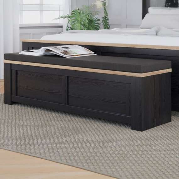 Sengeskiste Chisbury 135x42 cm - eik cabezone - eik riviera