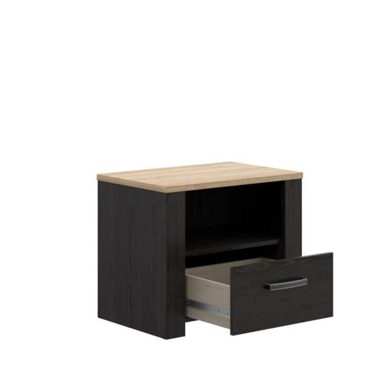 Nattbord Chisbury 62x52 cm - eik cabezone - eik riviera - 1 skuff