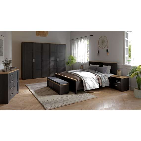 Nattbord Chisbury 62x52 cm - eik cabezone - eik riviera - 1 skuff