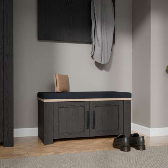 Skobenk Chisbury 86x45 cm - eik cabezone - eik riviera - pute