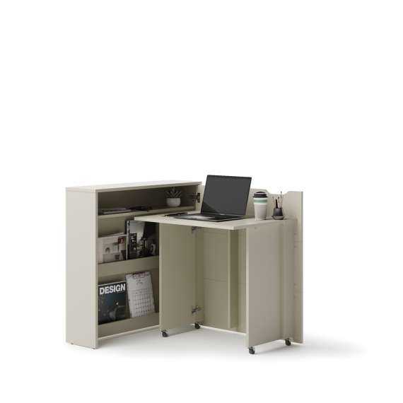 Work Concept Slim skrivebord 90 cm - sammenleggbart - cashmere matt