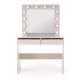 Sminkebord Hollywood 94x140 cm - cashmere - med speil