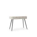 Sminkebord Zova 103x49 cm - 2 skuffer - cashmere - metall ben
