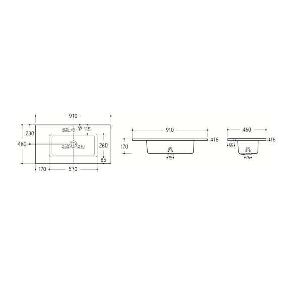 Servant Go 90 cm - hvit