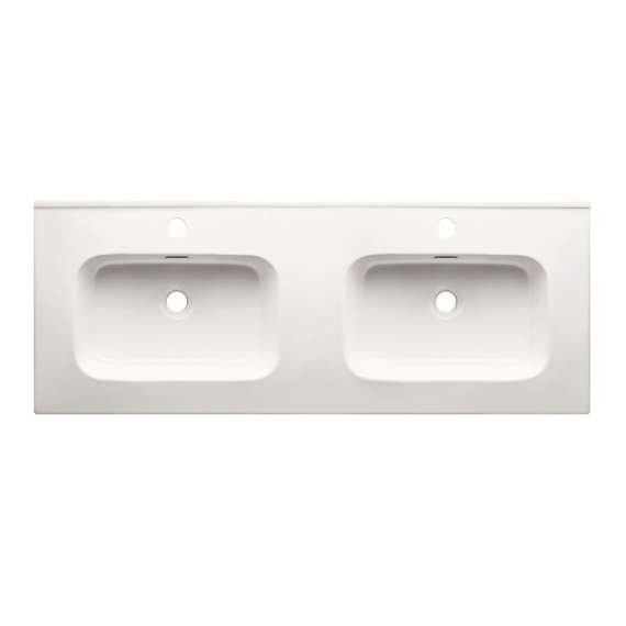 Servant Go 120 cm - hvit - dobbel servant