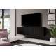 Vegghengt tv-benk NICOLE - 150x33 cm - svart matt - 2 dører - 1 skuff