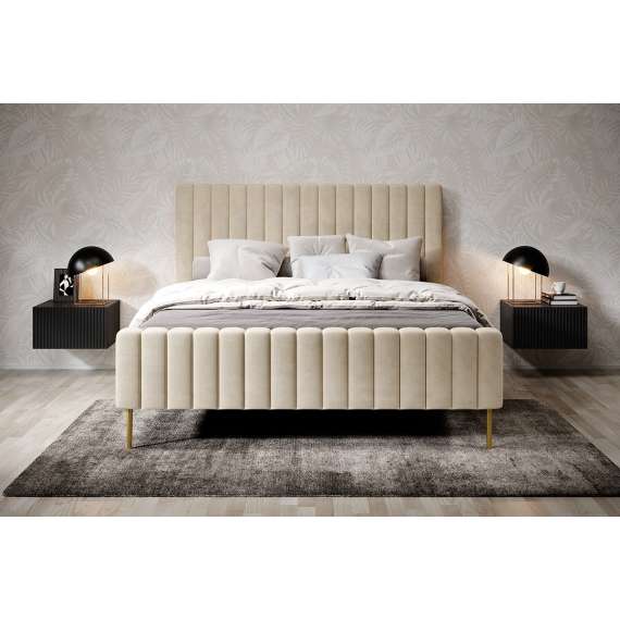 Vegghengt nattbord NICOLE - 46x25 cm - svart matt - 1 skuff - 2 stk