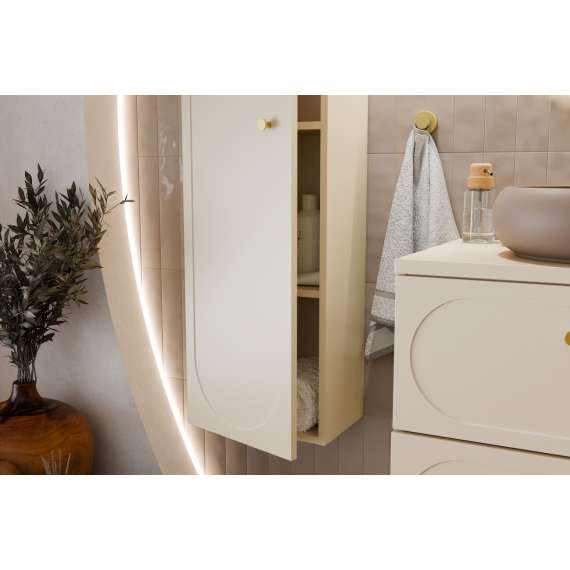 Høyskap Donna 35x140 cm - beige - 1 dør