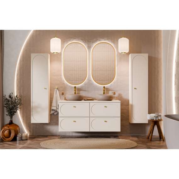 Høyskap Donna 35x140 cm - beige - 1 dør