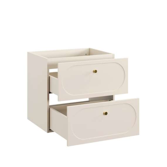 Servantskap Donna 60 cm - beige - 2 skuffer