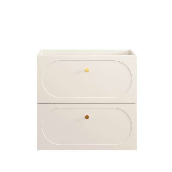 Servantskap Donna 60 cm - beige - 2 skuffer