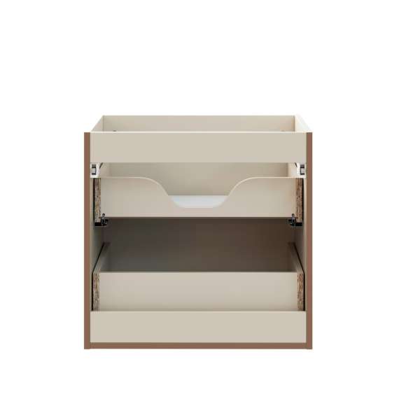 Servantskap Donna 60 cm - beige - 2 skuffer