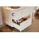 Servantskap Donna 60 cm - beige - 2 skuffer