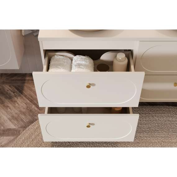 Servantskap Donna 60 cm - beige - 2 skuffer