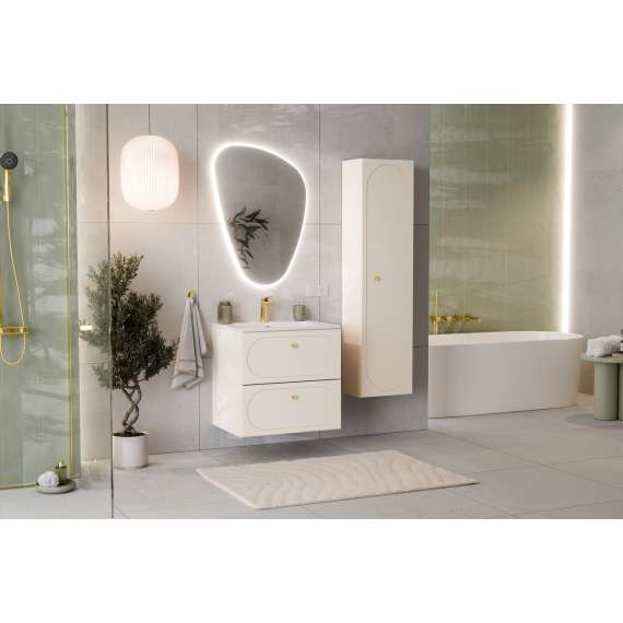 Servantskap Donna 60 cm - beige - 2 skuffer