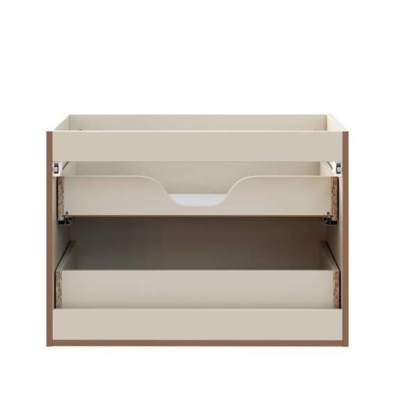 Servantskap Donna 80 cm - beige - 2 skuffer