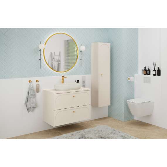 Servantskap Donna 80 cm - beige - 2 skuffer