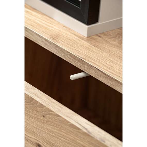 Seksjon CLARE 240 cm - eik vicking - cashmere - LED