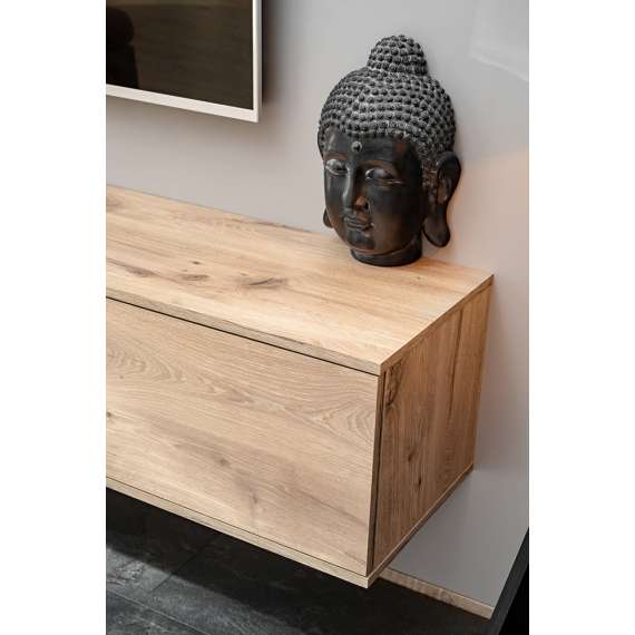 Seksjon CLARE 240 cm - eik vicking - cashmere - LED