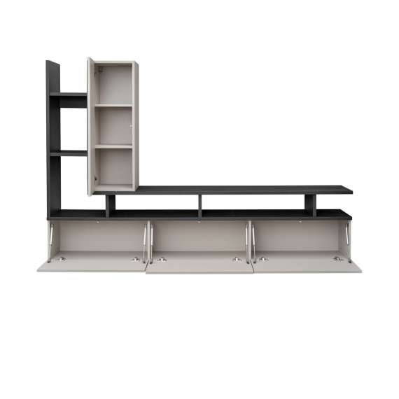 Seksjon TYTAN 210 cm - eik grafitt - cashmere