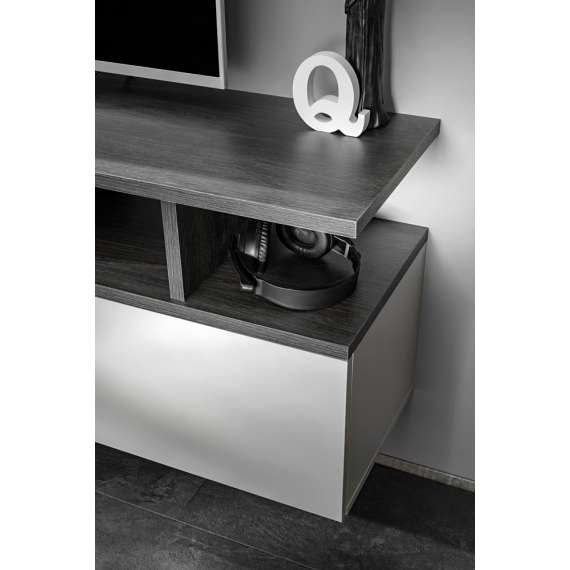 Seksjon TYTAN 210 cm - eik grafitt - cashmere