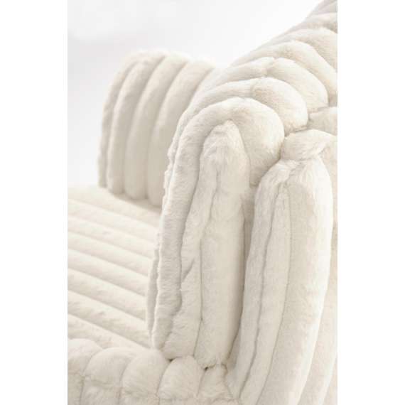 Stol LIBERIO - crem - svingbar - svart bein