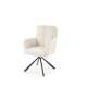 Stol LIBERIO - crem - svingbar - svart bein