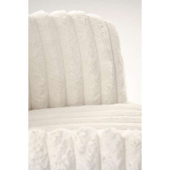 Stol LIBERIO - crem - svingbar - svart bein