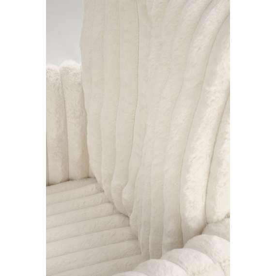 Stol LIBERIO - crem - svingbar - svart bein