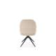 Stol KASAMA - beige stoff - svingbar -  - svart bein