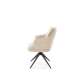Stol KASAMA - beige stoff - svingbar -  - svart bein