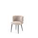 Stol BANGOR - beige stoff - svart bein