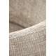 Stol BANGOR - beige stoff - svart bein