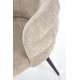 Stol BANGOR - beige stoff - svart bein