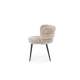 Stol BANGOR - beige stoff - svart bein
