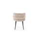 Stol BANGOR - beige stoff - svart bein