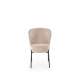 Stol OTTAWA - beige stoff - svart bein