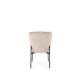 Stol OTTAWA - beige stoff - svart bein