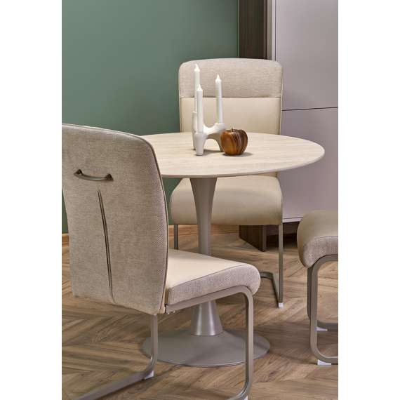 Stol PARANA - beige - cashmere - cashmere metall bein